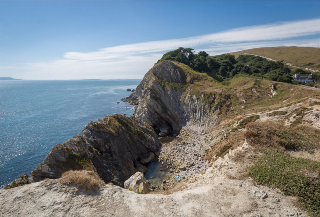 View to Stairhole near Lulworth Cove