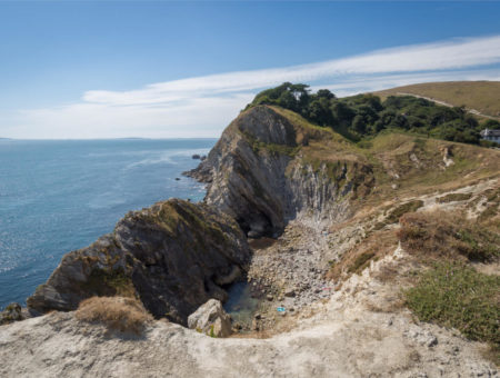 View to Stairhole near Lulworth Cove