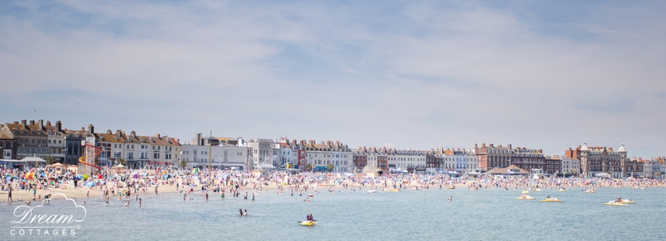 Weymouth beach in summer