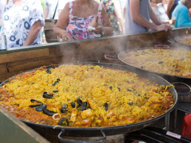 Paella at Dorset Seafood Festival 2018