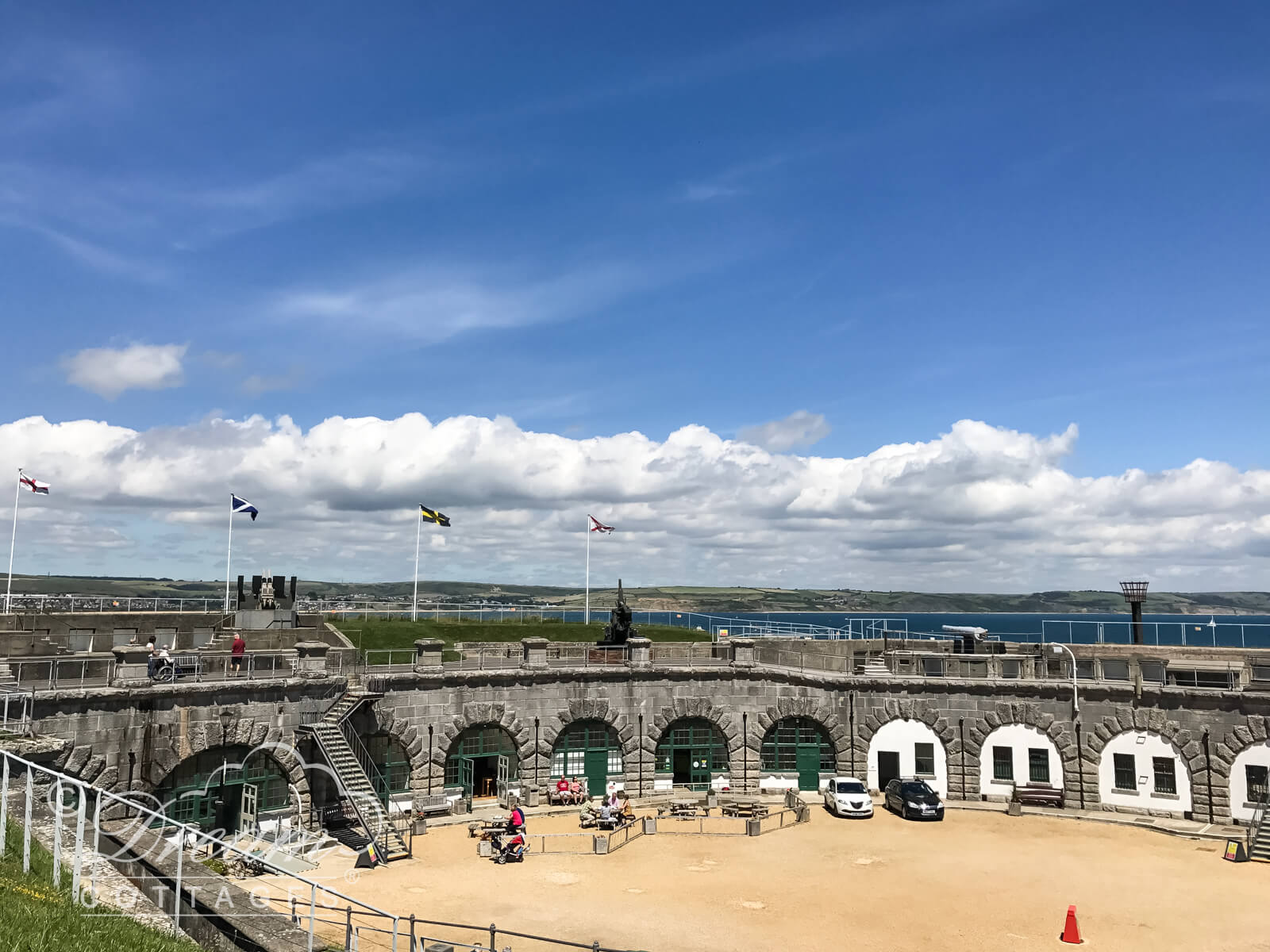 Nothe Fort Courtyard, Weymouth, Dorset