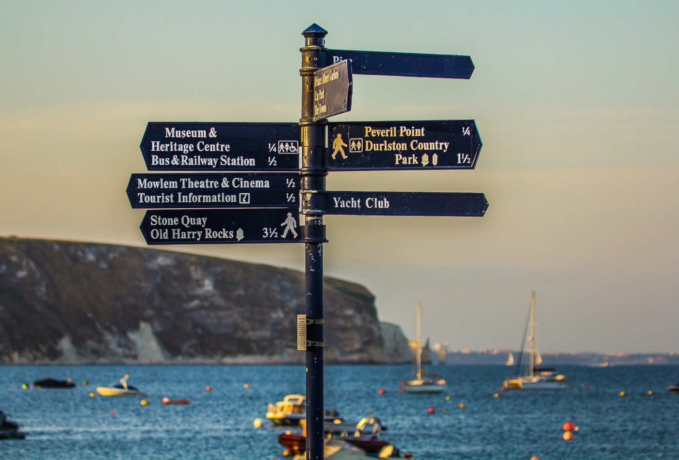 Swanage Bay Sign Post