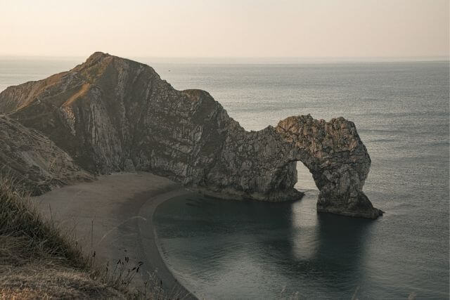 Durdle Door on a winters day in Dorset