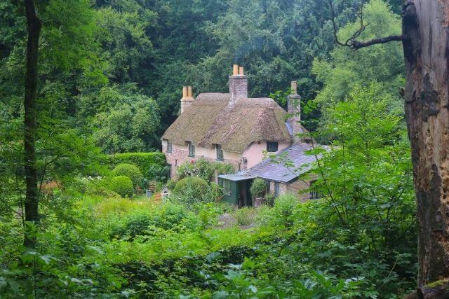 Hardys Cottage, a National trust Property in Dorset, surrounded by countryside