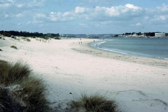 White sandy beach at Studland Bay