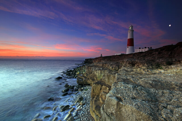 Portland Bill Light House at sunrise