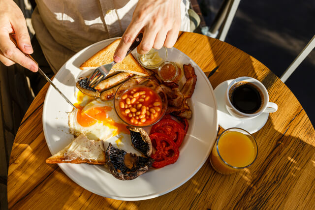 Traditional English breakfast 